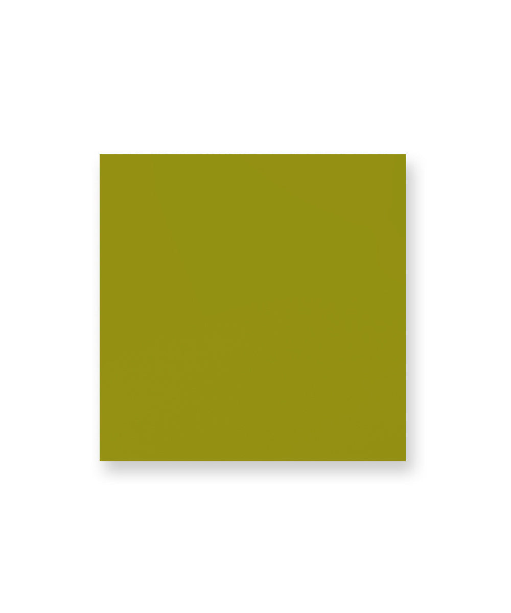 A solid olive green ("peapod") square on a white background, from the product page containing Wood and Paint Swatches.