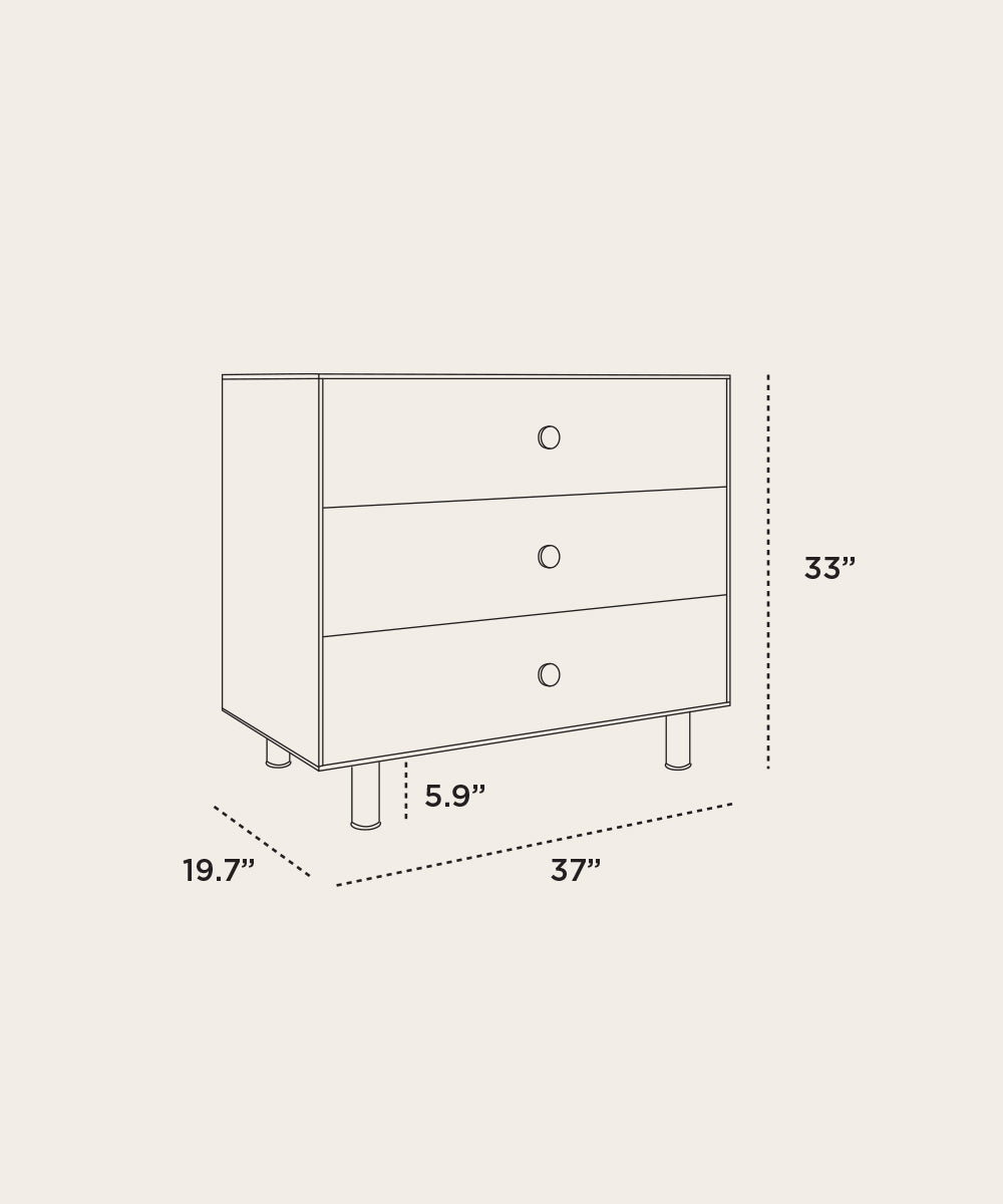 Classic 3-Drawer Dresser