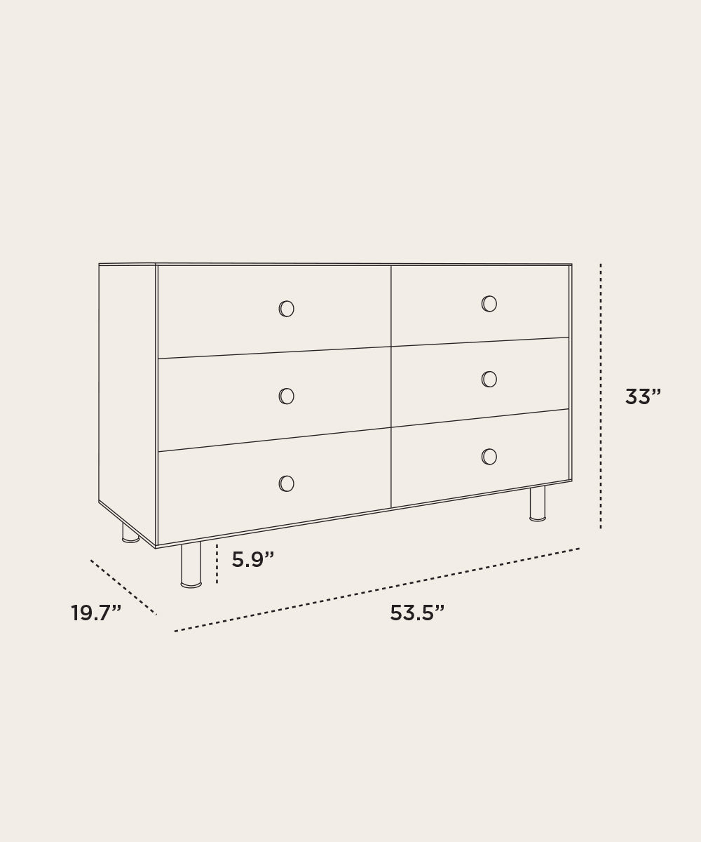 Classic 6-Drawer Dresser