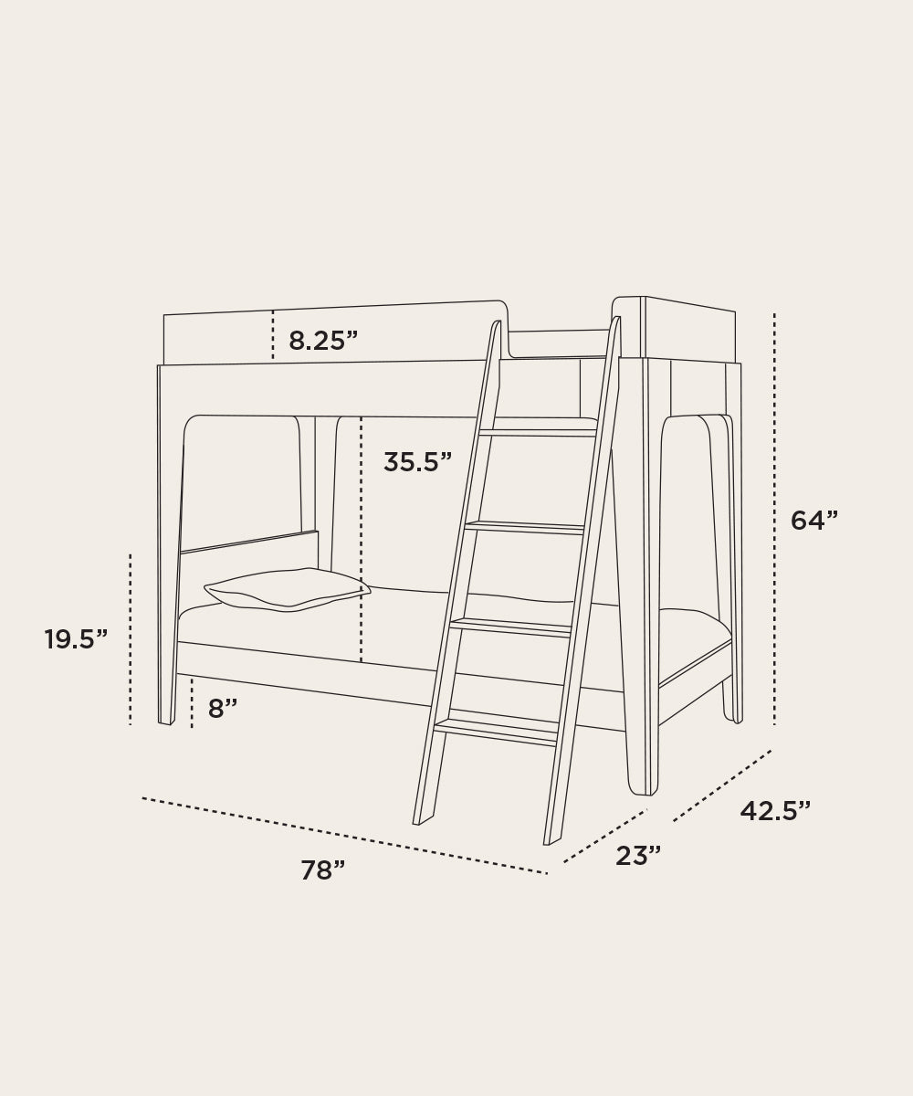 Perch Twin Bunk Bed