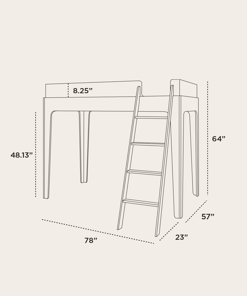 Perch Full Loft Bed