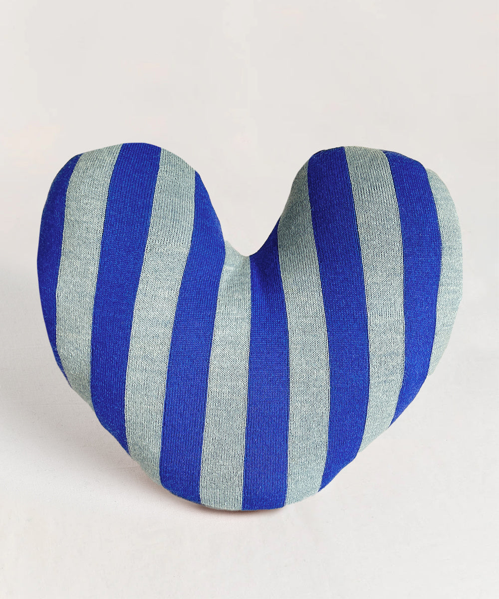 Striped Heart Pillow